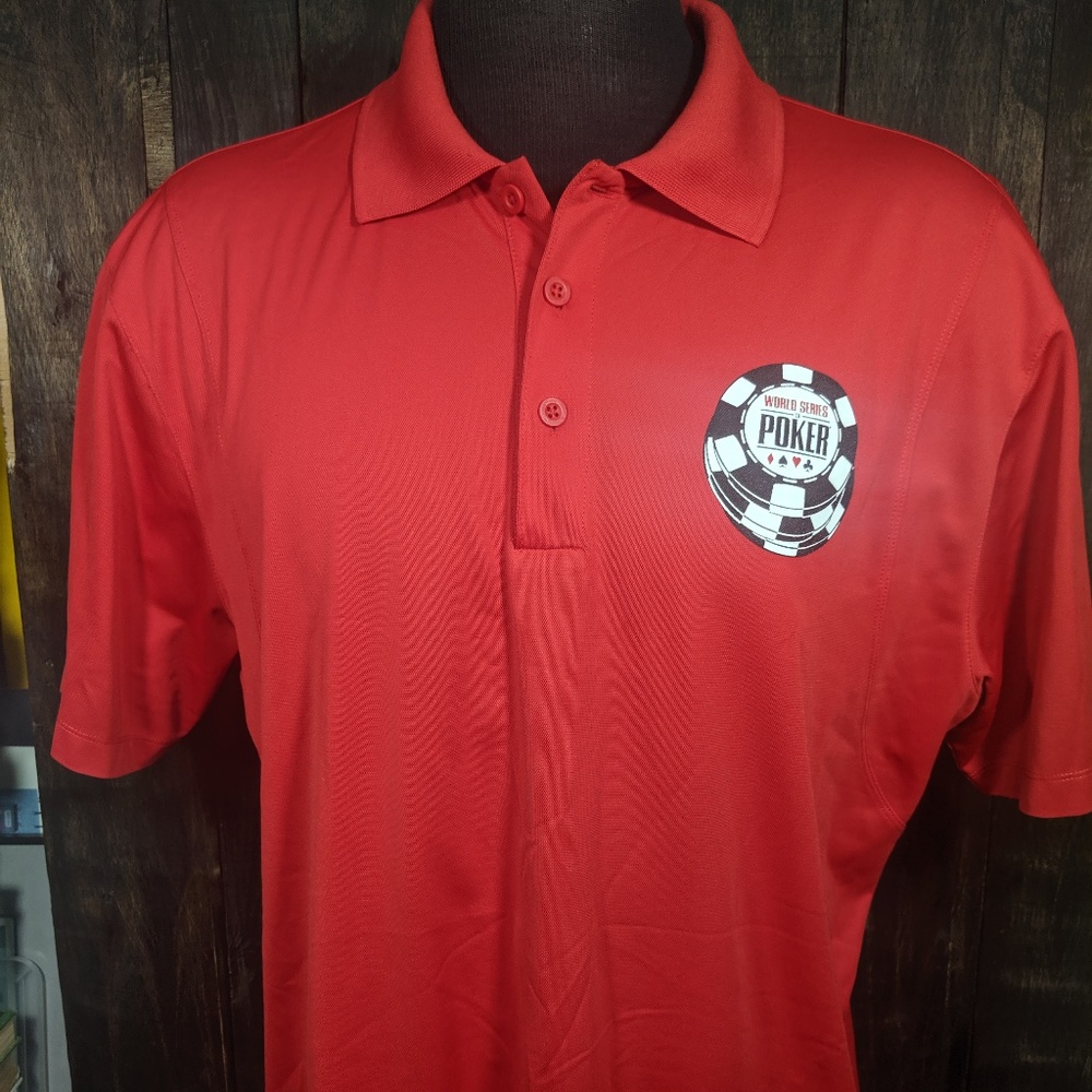 World Series of Poker Polo Shirt Front & Back Logo